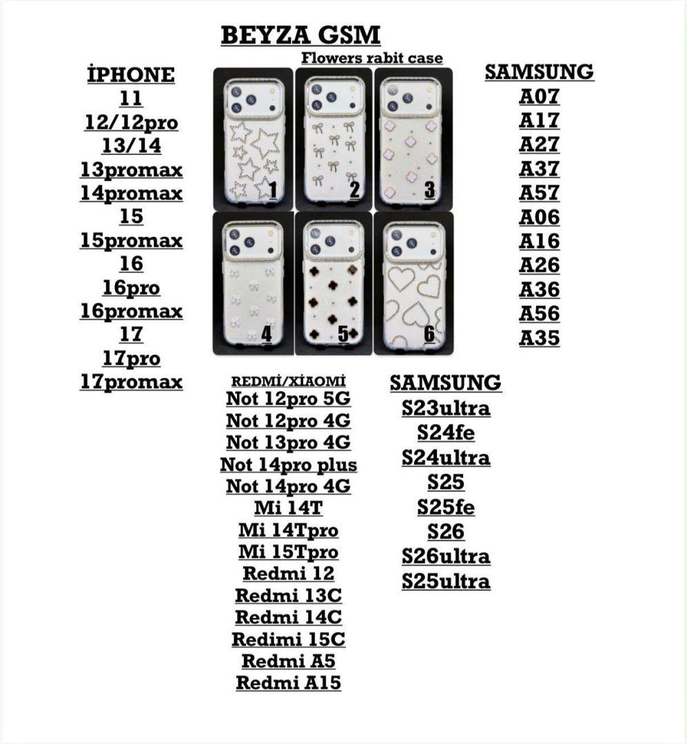 Flowers Rabit Case Serisi (Toptan) Cad-043