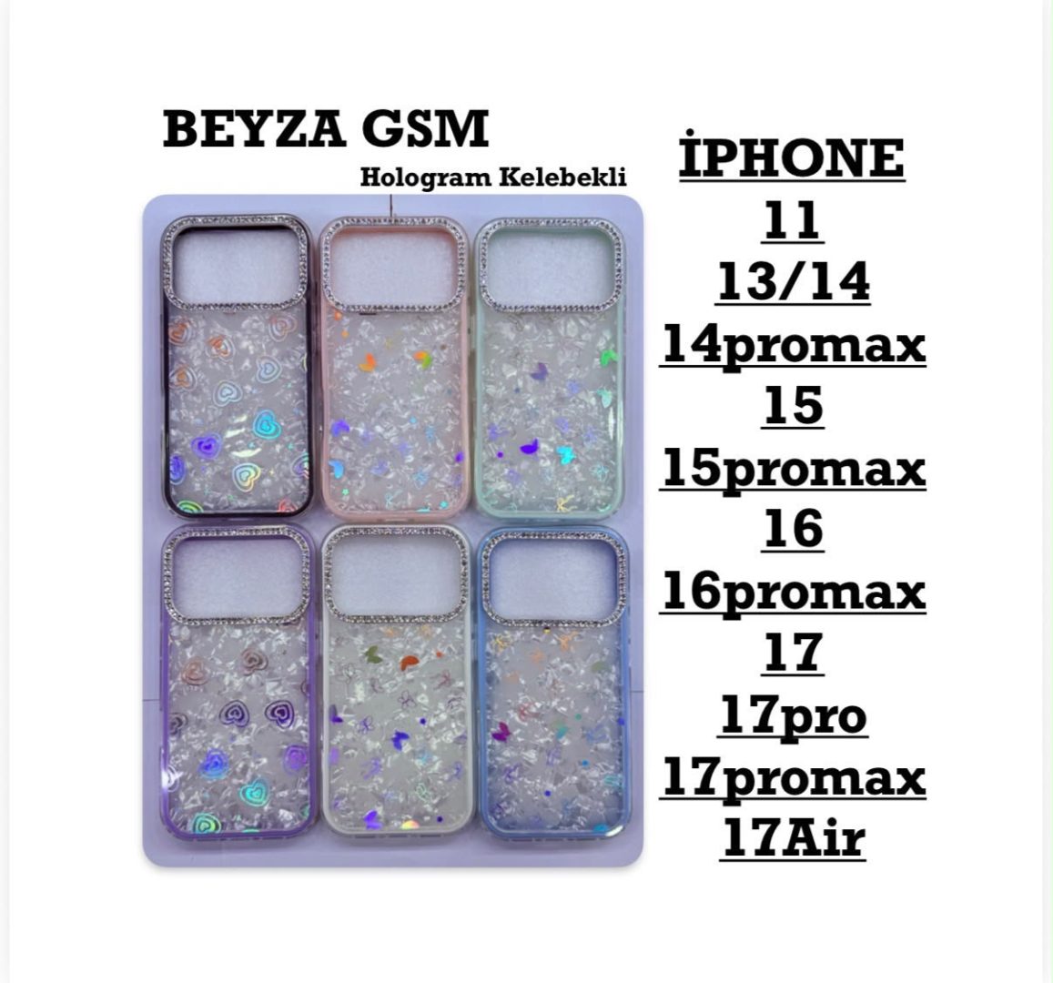 Hologram Kelebekli Kılıf Serisi (Toptan)Cad-039